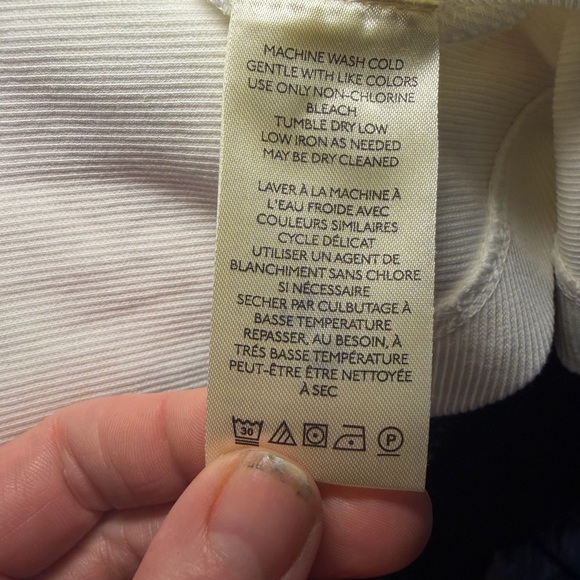 Maeve x Anthropologie White Zip Front Scoop Neck Top Size Medium. - Picture 6 of 7